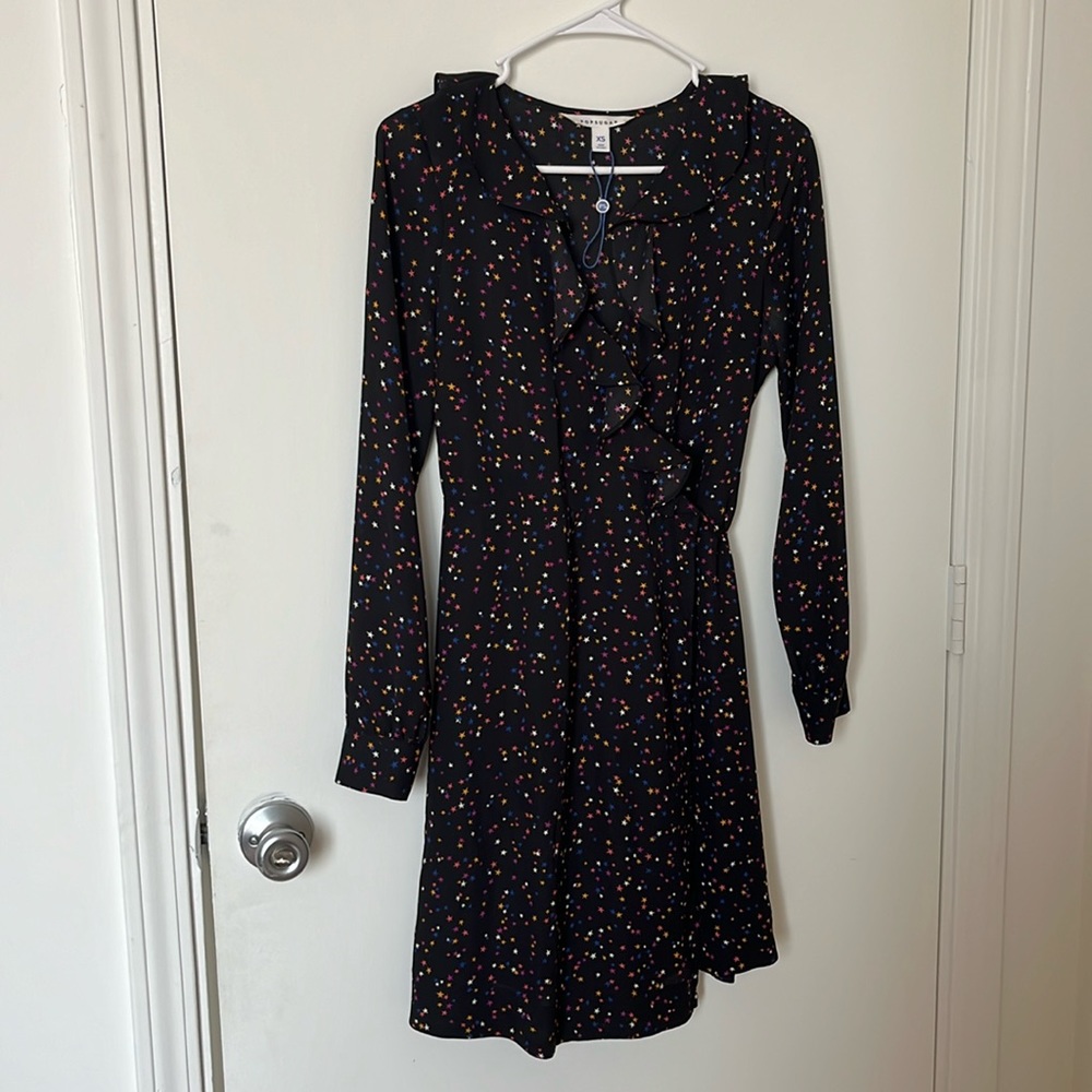 Popsugar star wrap dress